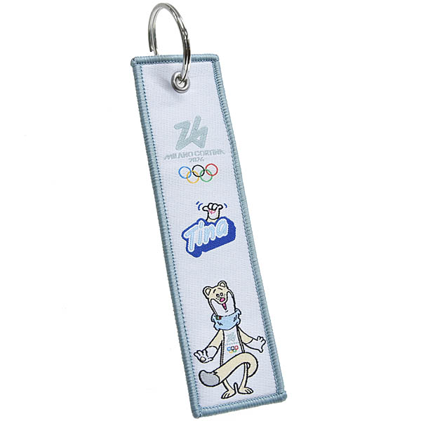 Milano Cortina 2026 Olympic Official Ribbon Keyring (TINA)