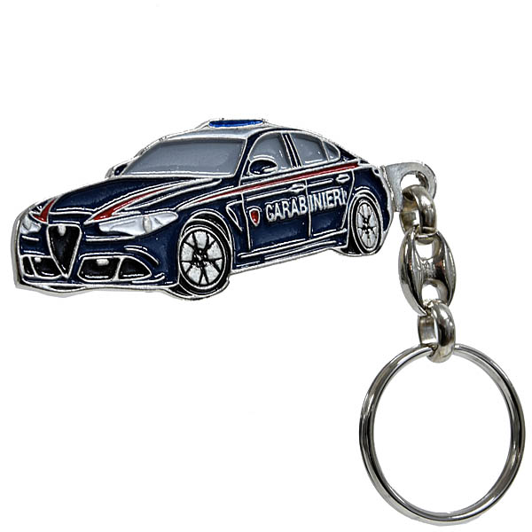 CARABINIERI Official Metal Key Ring (Alfa Romeo Giulia)