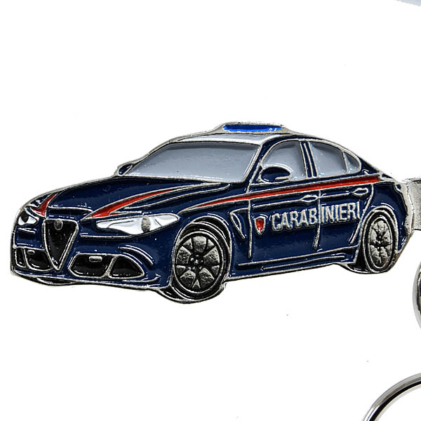 CARABINIERI Official Metal Key Ring (Alfa Romeo Giulia)