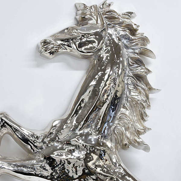 Cavallino object for the wall of Ferrari headquarters (nickel chrome)