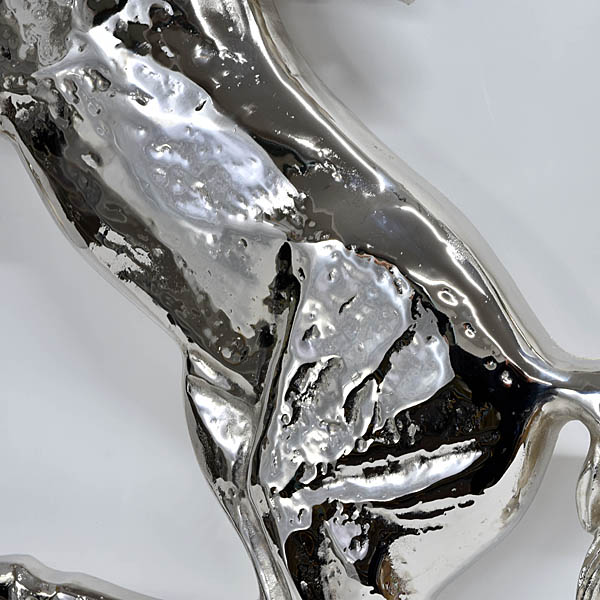Cavallino object for the wall of Ferrari headquarters (nickel chrome)