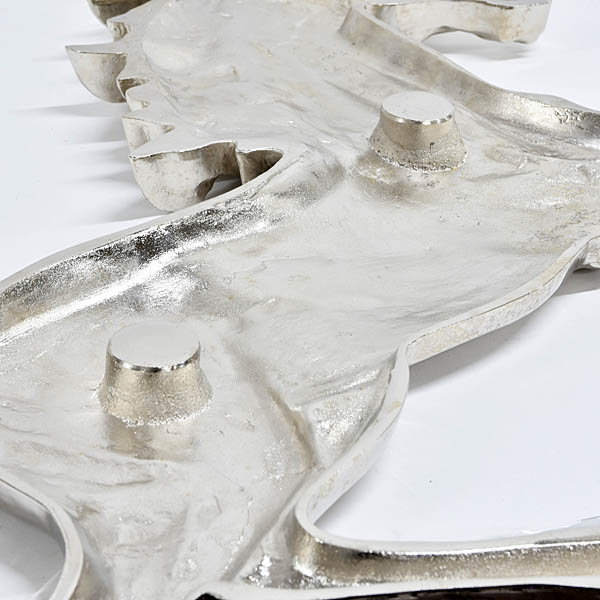 Cavallino object for the wall of Ferrari headquarters (nickel chrome)
