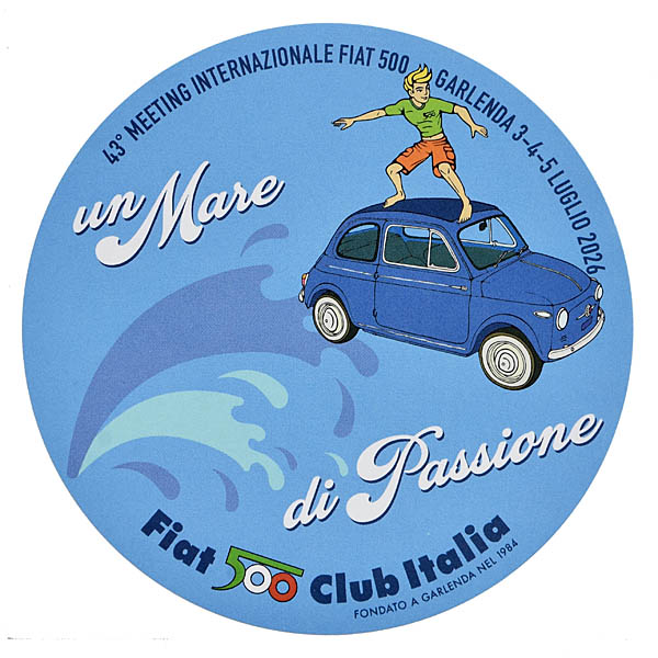 FIAT500 Club Italiaオフィシャルミーティング2026ステッカー