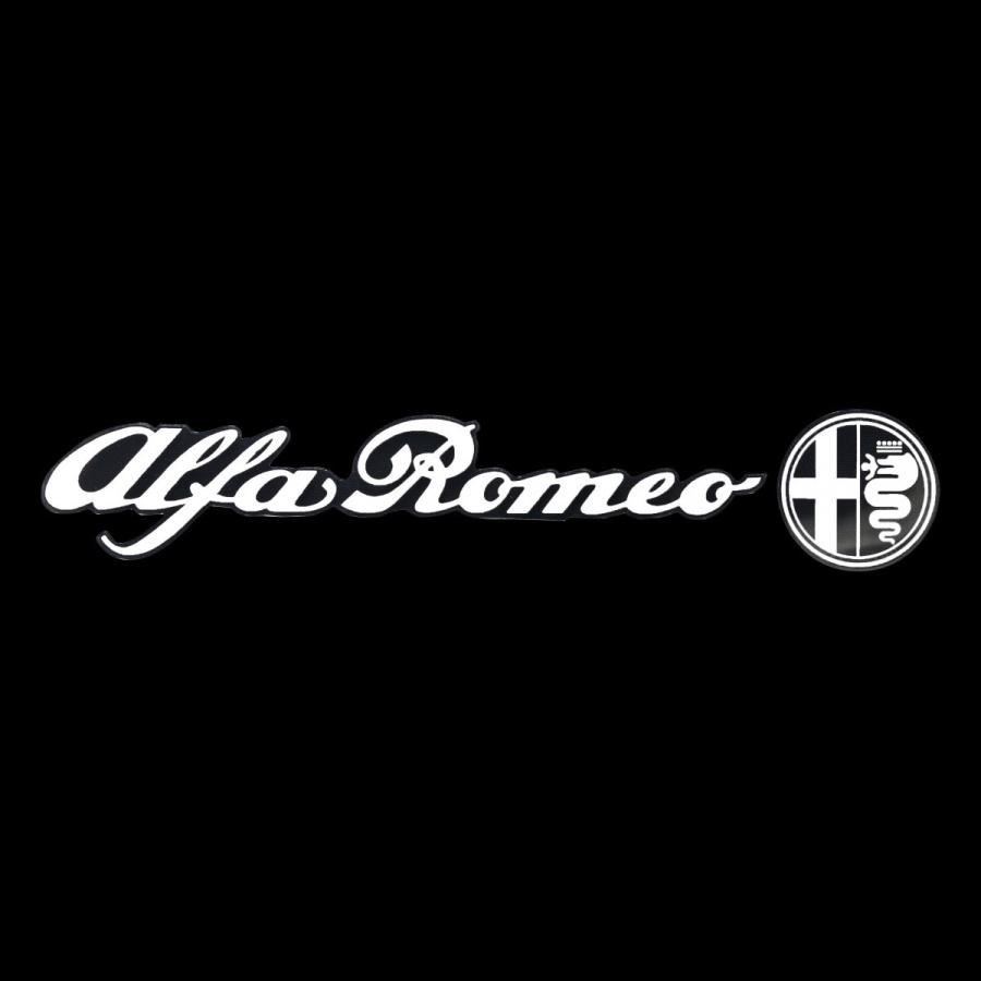 Alfa Romeoロゴ&エンブレムステッカー(クリアベースタイプ/200mm)