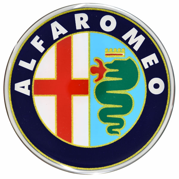 Alfa Romeoエンブレム3Dステッカー Type A(75mm)
