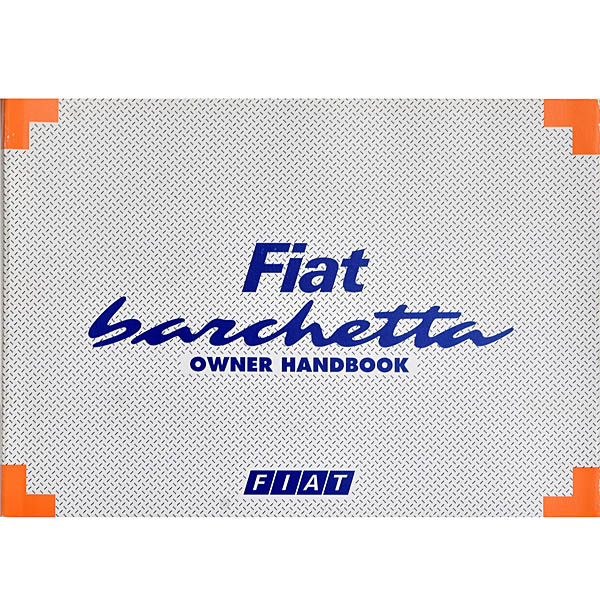FIAT Genuine Barchetta Owner's Manual (1995-2000)