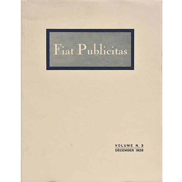 FIAT Publicitas ��3�� 1926ǯ��ץ�����