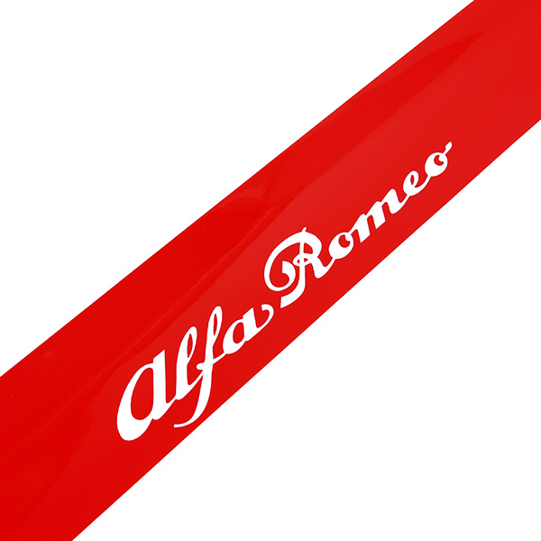 Alfa Romeoウィンドウシールド用ロングステッカー(Alfa Romeoロゴ)