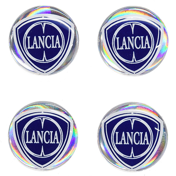 LANCIA New Emblem 3D Sticker(Blue/21mm/4pcs)