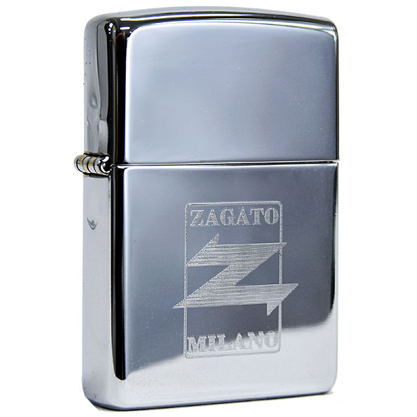 ZAGATOエンブレム刻印ZIPPOライター(クロームタイプ)