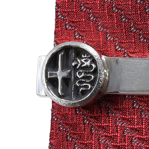 Alfa Romeo Sterling Silver Tie Clip & Cuff Links Set