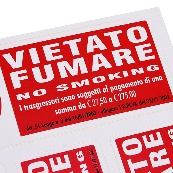 VIETATO FUMARE Sticker Set