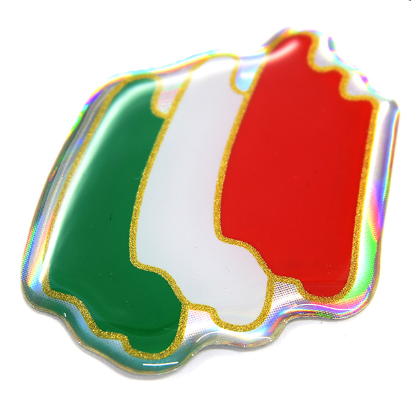 Italian Flag 3D Sticker(Brush B)
