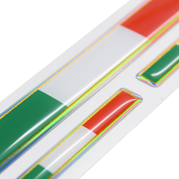Italian Flag 3D Sticker Set(Long/3pcs.)