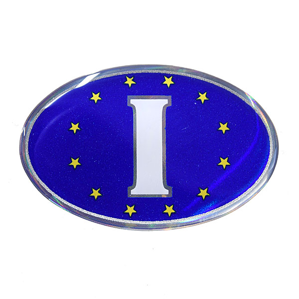 OVAL I BLUE EURO Sticker