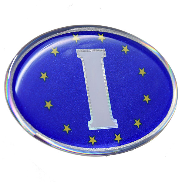 OVAL I BLUE EURO Sticker