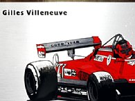 Ferrari Gilles Villeneuve Plate with Frame