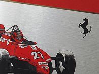 Ferrari Gilles Villeneuve Plate with Frame