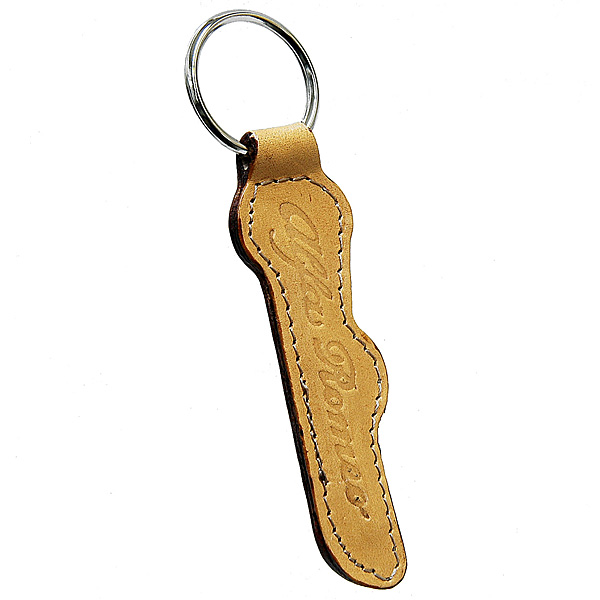 Alfa Romeo Logo Leather Keyring