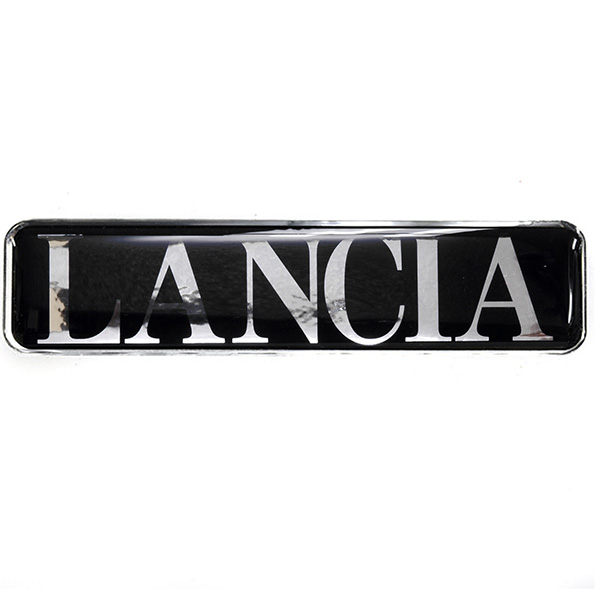 LANCIA Logo 3D Sticker (Black/Chrome Logo)