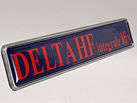 LANCIA DELTA HF integrale 16v Logo Emblem Plate
