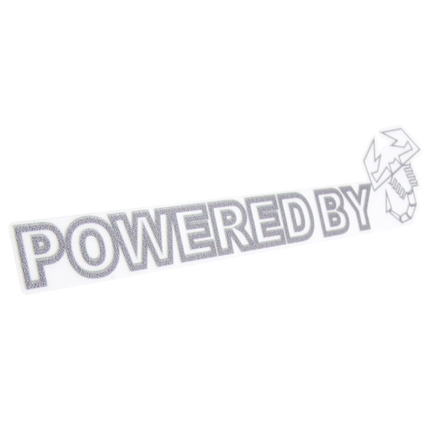 POWERED BY SCORPIONE Logo Sticker(Silver)