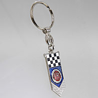 FIAT Metal Keyring (Checkerd Flag)