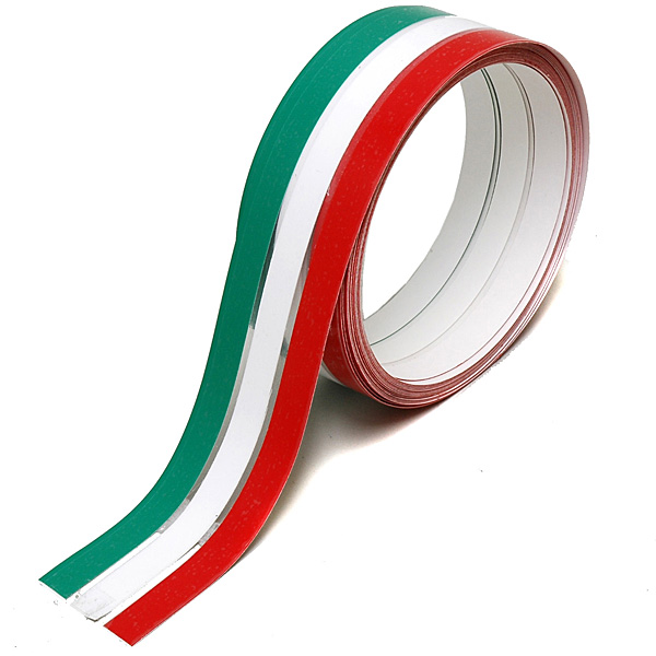 イタリア国旗カラーストライプデカール　(33mm/5m)