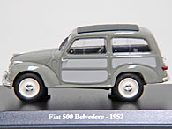 1/43 FIAT Story Collection No.7 FIAT 500 BELVEDERE 1952 Miniature Model