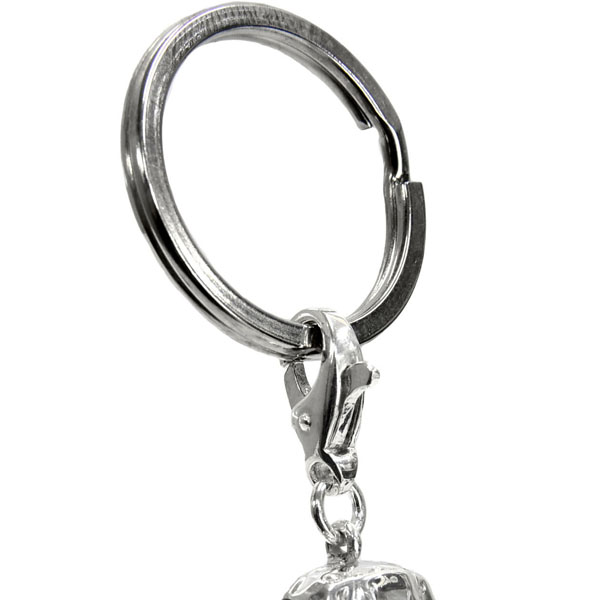 FIAT New Panda Sterling Silver Key Ring