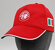 Alfa Romeo Baseball Cap (Quadrufoglio & Italian Flag) 