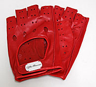 Alfa Romeo Leather Driving Gloves (Half/Red)