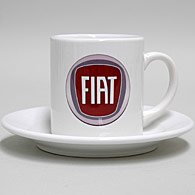 FIATカップアンドソーサー (FIATエンブレム)