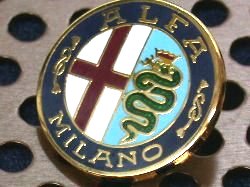 A.L.F.A. MILANO Emblem Pin Badge