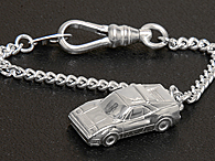 Ferrari 328GTB Sterling Silver Keyring