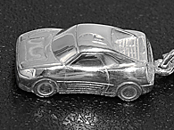 Ferrari 348TB Sterling Silver Keyring