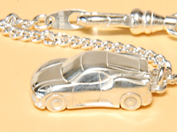 Ferrari F430 Sterling Silver Keyring