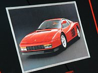 Ferrari Testarossa Sterling Silver Plate