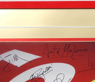 Ferrari 50th F1 Driver Signed Plate