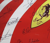 Ferrari 50th F1 Driver Signed Plate