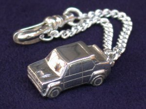 FIAT ABARTH 131 Rally Sterling Silver Keyring