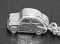 ABARTH 850TC Sterling Silver Keyring