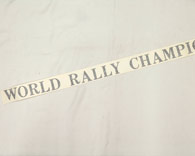 LANCIA Delta integrale 6 Decal (WORD RALLY CHAMPION Logo forFront Bumper)