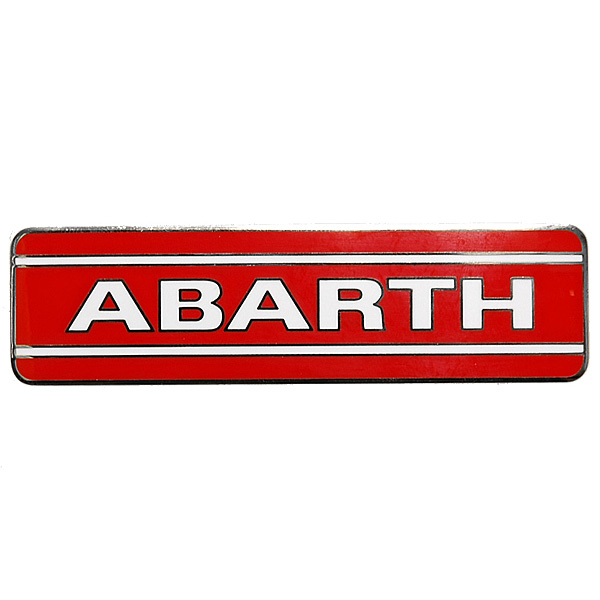 ABARTH ストライプ&ロゴメタルエンブレム