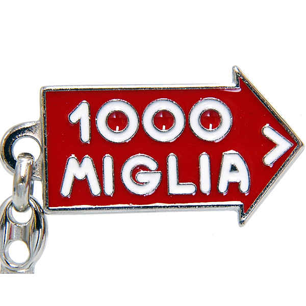 1000 MIGLIA Emblem Shaped Metal Keyring