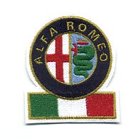 Alfa Romeoエンブレム&イタリア国旗ワッペン