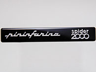 FIAT 2000 SPIDER Pininfarina Logo Plate Type B