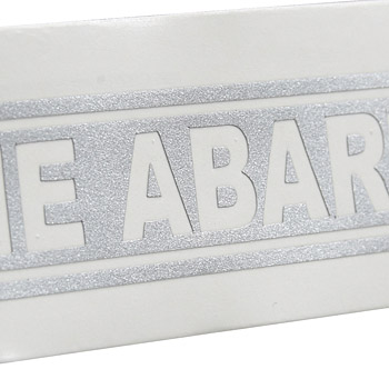 OFFICINE ABARTH Logo Sticker (Silver)
