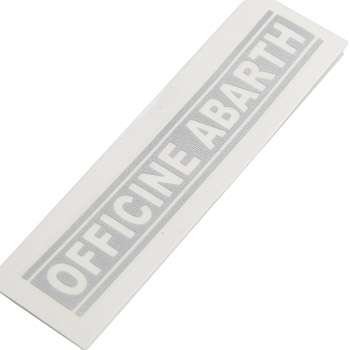 OFFICINE ABARTH Logo Sticker (Silver)