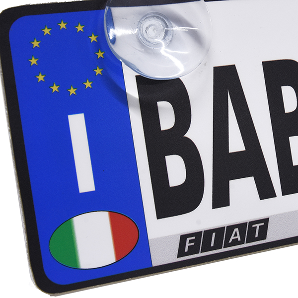 Italian Lisence Plate shaped BABY IN CAR Plate